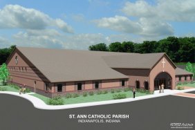 initial artist rendering of new church - click to enlarge